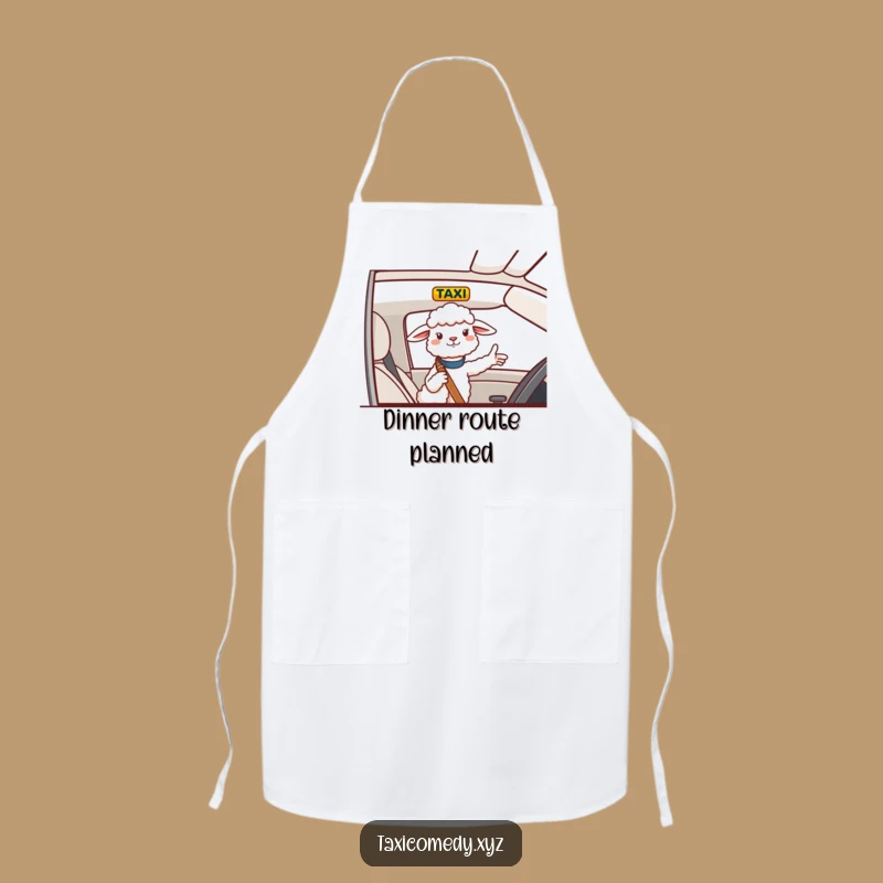 Funny Sheep Navigator Apron: Cook with a Cheerful Sheep Hilariously