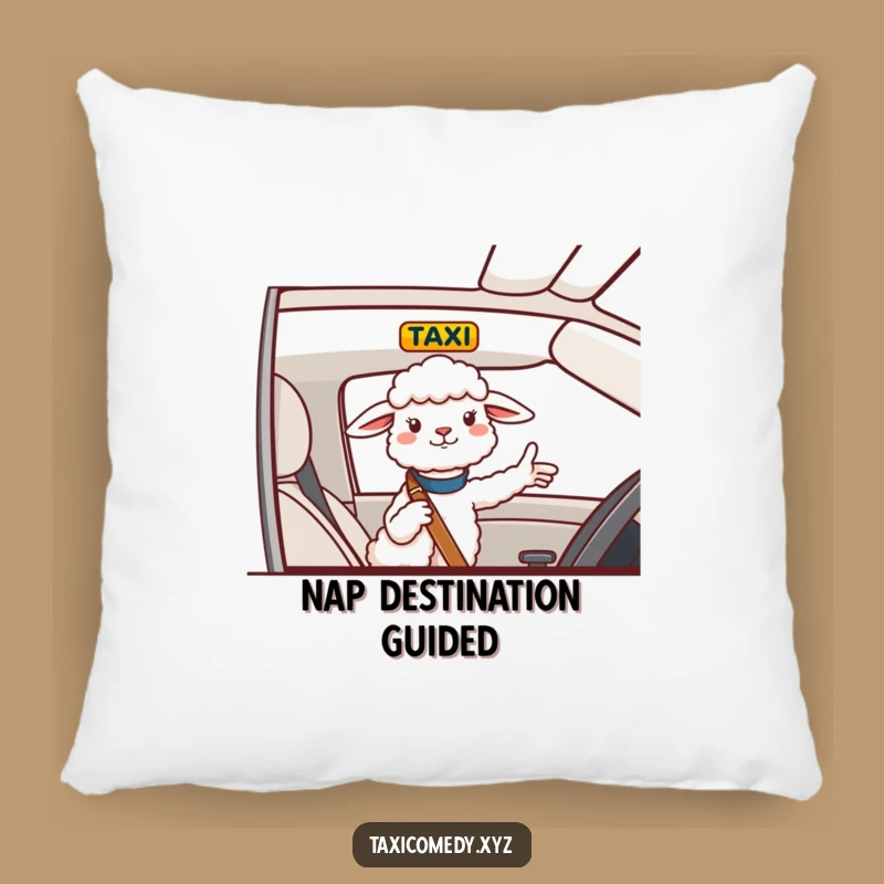 Funny Sheep Navigator Pillow: Snuggle with a Cheerful Sheep Hilariously