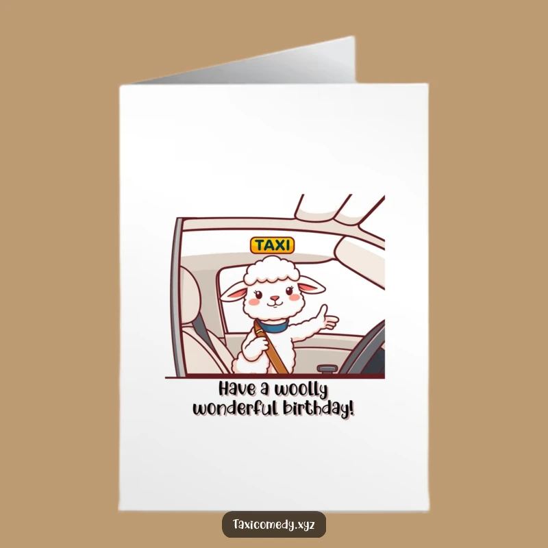 Free Printable Sheep Birthday Card: Baa-rilliant Taxi Directions for a Downloadable Gift