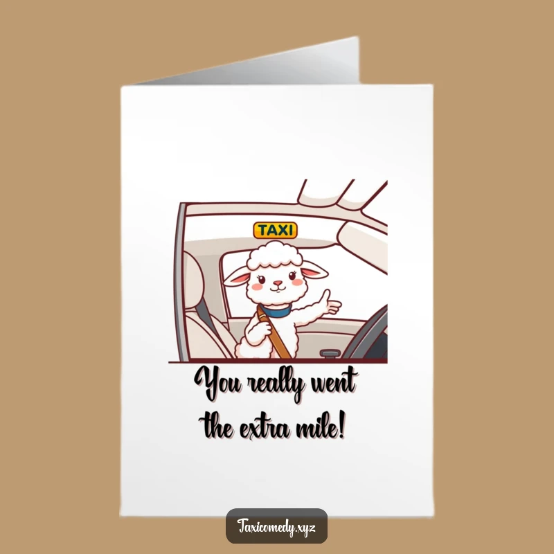 Free Printable Sheep Congrats Card: Baa-rilliant Taxi Guidance for Achievement Downloadable Gift