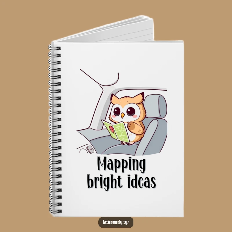 Funny Owl Navigator Notebook: Plan Your Adventures with a Curious Owl, Great Gift!