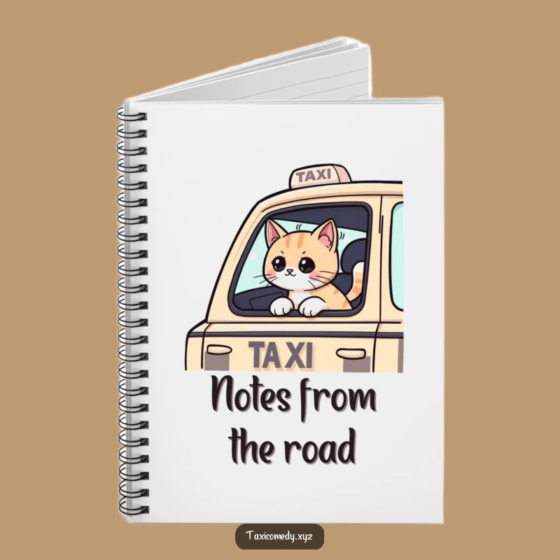 Funny Cat Taxi Notebook: Cat Passenger for Notes & Adventures