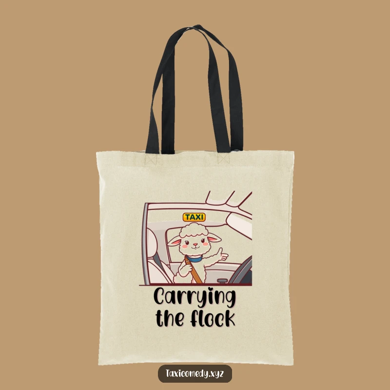 Funny Sheep Navigator Tote Bag: Carry Your Way with a Cheerful Sheep Hilariously